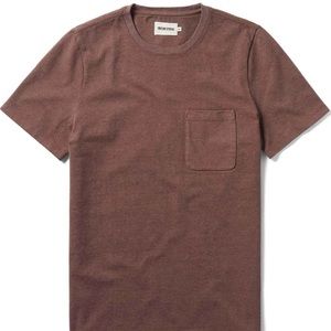 Taylor Stitch The Heavy Bag Tee Burgundy Size Medium (40)